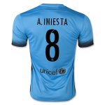 Barcelona Third Soccer Jersey 2015-16 A. INIESTA #8