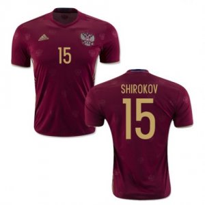 Russia Home Soccer Jersey 2016 15 Shirokov