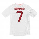 13-14 AC Milan #7 Robinho Away White Soccer Shirt