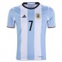 Argentina Home Soccer Jersey 2016 DI MARIA #7