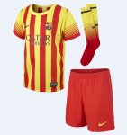 13-14 Barcelona Away Jersey Whole Kit(Shirt+Short+Socks)