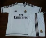 Kids Real Madrid Home Soccer Kit 2015/16 (Shorts+Shirt)