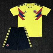 Kids Colombia Home Soccer Kit 2018 World Cup (Shirt+Shorts)