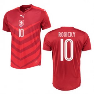 Czech Republic Home Soccer Jersey 2016 10 Rosicky