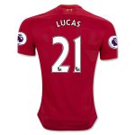 Liverpool Home Soccer Jersey 2016-17 LUCAS 21