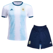 2019 Argentina Home Blue&White Soccer Jerseys Kit(Shirt+Short)