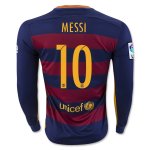 Barcelona LS Home 2015-16 MESSI #10 Soccer Jersey