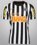 12-13 Santos FC Away Black&White Jersey Kit(Shirt+Shorts)