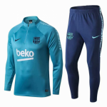 2018-19 Barcelona Blue Training Suits with Sponsor
