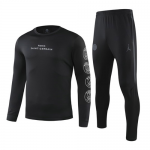 19-20 PSG Black Sweat Shirt Kit(Top+Trouser)