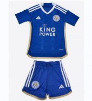 Leicester City Children Home Soccer Kit 2023/24