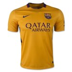Barcelona Away Soccer Jersey Yellow 2015-16