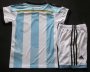 Kids 2014 World Cup Argentina Home Whole Kit(Shirt+Shorts)