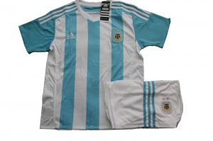 Kids Argentina Home Soccer Kit 2015-16(Shirt+Shorts)