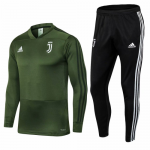 2018-19 Juventus Tracksuits Dark Green and Pants