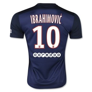 Paris Saint-Germain(PSG) IBRAHIMOVIC #10 Home Soccer Jersey 2015-16