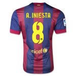 Barcelona 14/15 A. INIESTA #8 Home Soccer Jersey