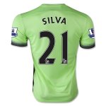 Manchester City Third Soccer Jersey 2015-16 SILVA #21