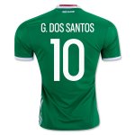 Mexico Home Soccer Jersey 2016 G. DOS SANTOS #10