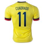 Colombia CUADRADO #11 Home Soccer Jersey 2015