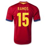 2013 Spain #11 Pedro Red Home Soccer Jersey Shirt