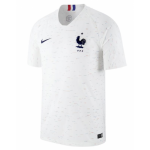 France Away Soccer Jersey Shirt White 2018 world cup
