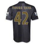 13-14 Manchester City #42 TOURE-YAYA Away Soccer Shirt