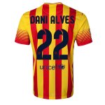 13-14 Barcelona #22 DANI ALVES Away Soccer Jersey Shirt