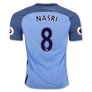 Manchester City Home Soccer Jersey 16/17 NASRI 8