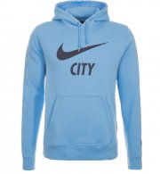Manchester City 14/15 Sky Blue Core Hoody Top