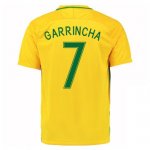 Brazil Home Soccer Jersey 2016/17 Garrincha 7