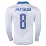 Italy Away Soccer Jersey 2016 MARCHISIO #8 LS