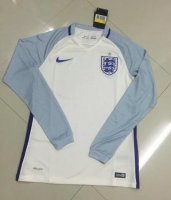 England LS Home Soccer Jersey 2016 Euro