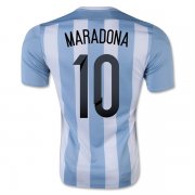 Argentina MARADONA #10 Home Soccer Jersey 2015/16