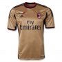 13-14 AC Milan #4 Muntari Away Golden Jersey Shirt