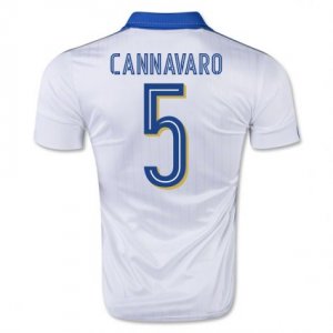 Italy Away Soccer Jersey 2016 5 Cannavaro