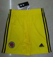 Colombia Away Yellow Soccer Shorts 2020