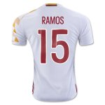 Spain Away Soccer Jersey 2016 RAMOS #15