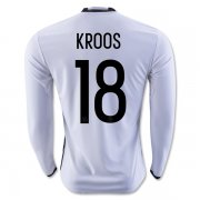 Germany Home Soccer Jersey 2016 KROOS #18 LS