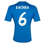 13-14 Real Madrid #6 Khedira Away Blue Soccer Jersey Shirt