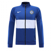 19-20 Chelsea Blue&White High Neck Collar Training Jacket