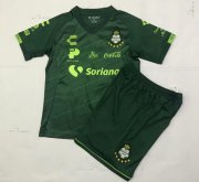 Children Santos Laguna Away Green Soccer Suits 2019/20 Shirt and Shorts