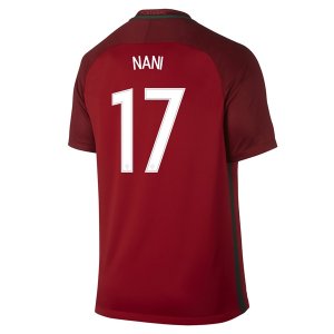 Portugal Home Soccer Jersey 2016 NANI #17