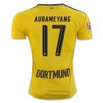 Borussia Dortmund Home Soccer Jersey 2016-17 AUBAMEYANG 17