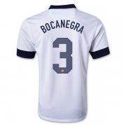 2013 USA #3 BOCANEGRA Home White Soccer Jersey Shirt