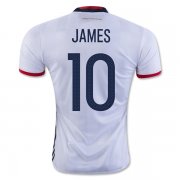 Colombia Home Soccer Jersey 2016 JAMES 10
