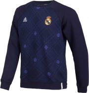 13-14 Real Madrid Navy Pattern Sweatshirt
