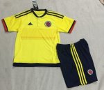 Kids Colombia Home Soccer Kit 2015 (Shorts+Shirt)