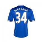 13-14 Chelsea #34 Bertrand Blue Home Soccer Jersey Shirt