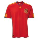 2010 World Cup Spain Home Red Champion Soccer Jersey Shirt